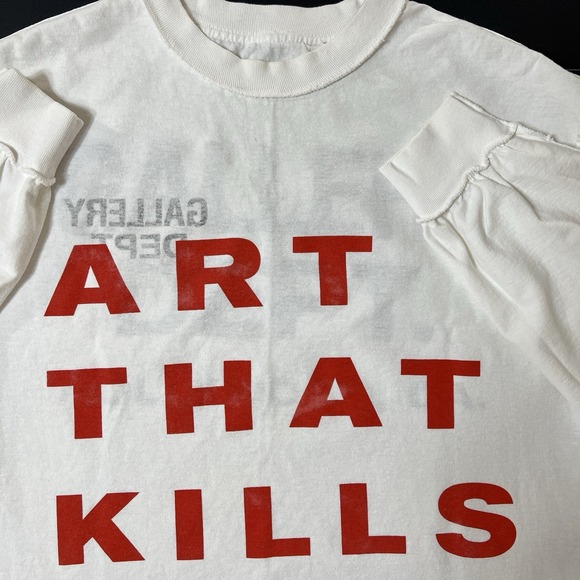 Gallery Dept Art That Kills‎ Long Sleeve Tshirt Men's Size S Reversible